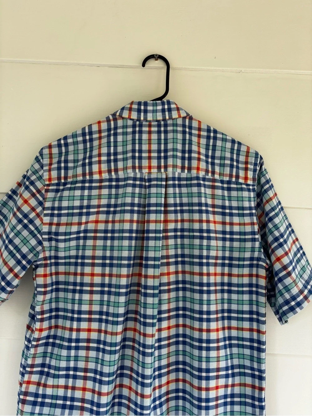 St. John’s Bay Men’s Small Short Sleeve Shirt Button Down Checkered Casual Plaid - Picture 7 of 8